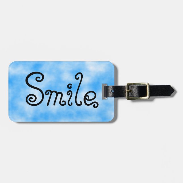 Para Maletas etiqueta del Sonrisa-equipaje (Frente Horizontal)