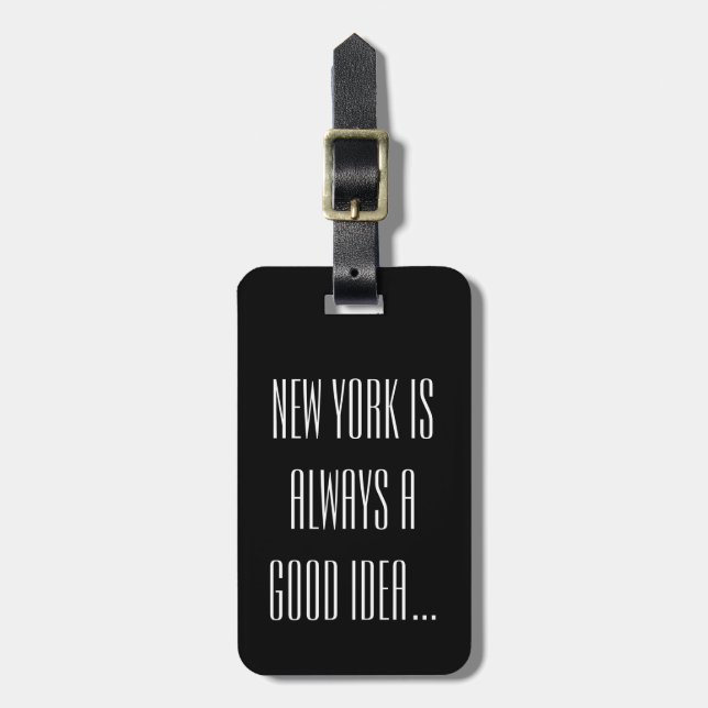 Para Maletas Etiqueta del viaje de NYC (Frente Vertical)