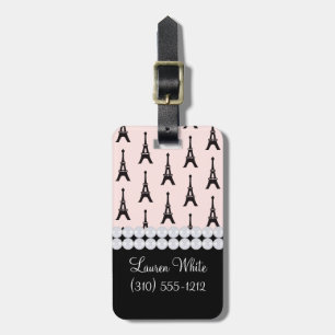 Para Maletas Etiqueta elegante del equipaje de París