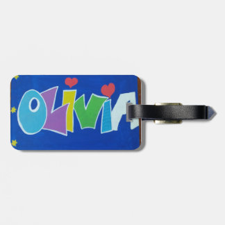 Para Maletas Etiqueta encantadora del equipaje de Olivia