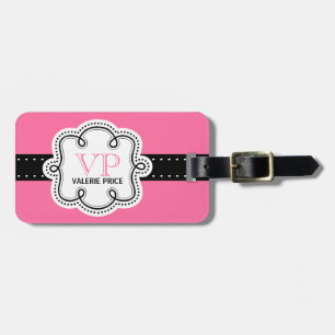 Para Maletas Etiqueta femenina personalizada moda rosada dulce
