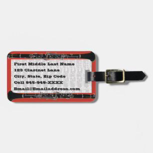 Para Maletas Etiqueta Funda Clarinet