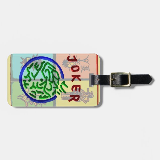 Para Maletas Etiqueta grande del equipaje del comodín del Mah (Frente Horizontal)