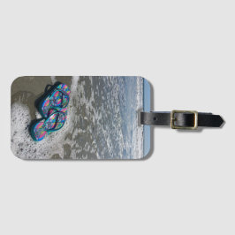 Para Maletas Etiqueta I del equipaje de los flips-flopes