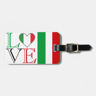 Para Maletas Etiqueta italiana del equipaje del amor