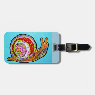 Para Maletas Etiqueta linda del equipaje del caracol