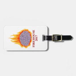 Para Maletas Etiqueta llameante del equipaje del cerebro