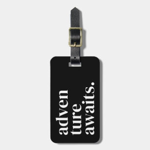 Para Maletas Etiqueta moderna personalizada de equipaje negro