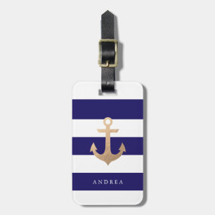 Para Maletas Etiqueta náutica personalizada del equipaje de la