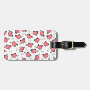 Para Maletas Etiqueta personalizada cerdos lindos del bolso de