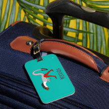 Etiqueta personalizada con el nombre de Angus Dino