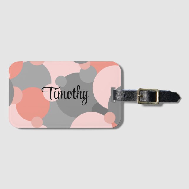 Para Maletas Etiqueta personalizada de equipaje de moléculas na (Anverso horizontal)