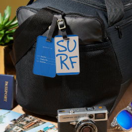 Para Maletas Etiqueta personalizada de equipaje de Surf