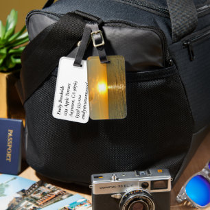 Para Maletas Etiqueta personalizada de portaequipajes con vista