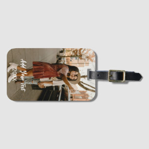 Para Maletas Etiqueta personalizada de portaequipajes fotográfi