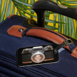 Para Maletas Etiqueta personalizada de portaequipajes fotográfi