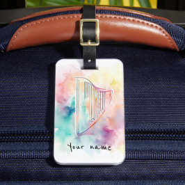 Para Maletas Etiqueta personalizada de portaequipajes Harp de c