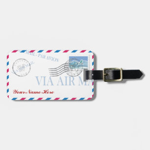 Para Maletas Etiqueta personalizada del equipaje del sobre del
