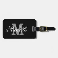 Etiqueta personalizada elegante del equipaje del