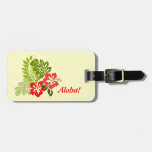 Para Maletas Etiqueta personalizada hawaiana