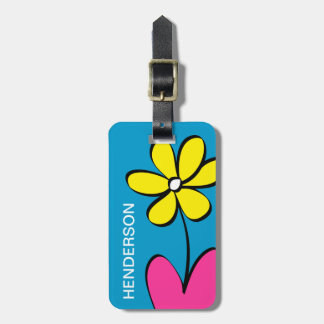 Para Maletas Etiqueta personalizada margarita linda del