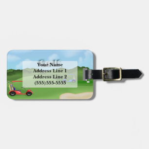 Para Maletas Etiqueta portaequipajes de golf