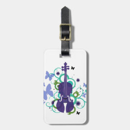 Para Maletas Etiqueta portaequipajes de regalo de violín