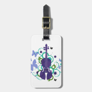Para Maletas Etiqueta portaequipajes de regalo de violín