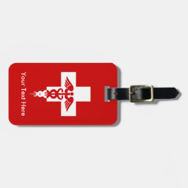 Para Maletas Etiqueta profesional médica de encargo del