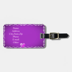 Para Maletas Etiqueta Purple Love_Lumalapara