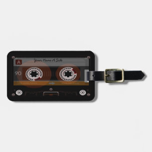 Para Maletas Etiqueta retra de MixTape Lauggage del casete de