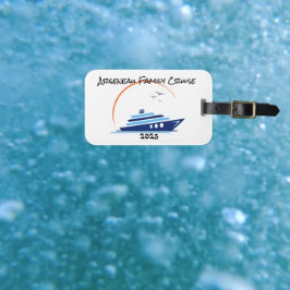 Para Maletas FAMILIA CRUISE Naranja Azul personalizado etiqueta