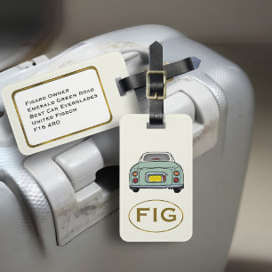 Para Maletas Figaración Monograma Green Figaro Etiqueta de equi