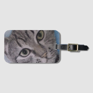 Para Maletas Gato en una etiqueta de equipaje
