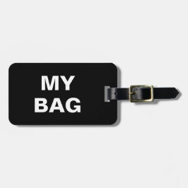Para Maletas Graciosa etiqueta de equipaje con 'Mi bolsa' escri