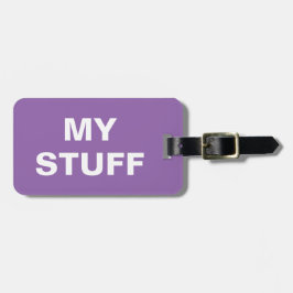 Para Maletas Graciosa etiqueta de equipaje con 'Mis cosas' escr