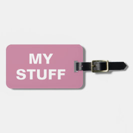 Para Maletas Graciosa etiqueta de equipaje con 'Mis cosas' escr