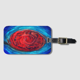 Para Maletas Gran punto rojo de la etiqueta de equipaje de Júpi