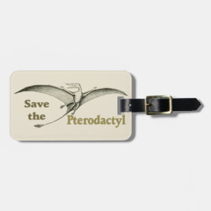 Para Maletas Guardar la etiqueta Pterodactyl - equipaje