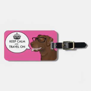 Para Maletas GUARDE la etiqueta TRANQUILA del viaje de Labrador