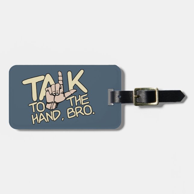 Para Maletas Hable con la etiqueta de equipaje del personalizad (Frente Horizontal)