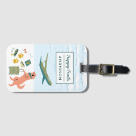 Para Maletas Happy Trails Dog Viaja Etiqueta de equipaje de Per