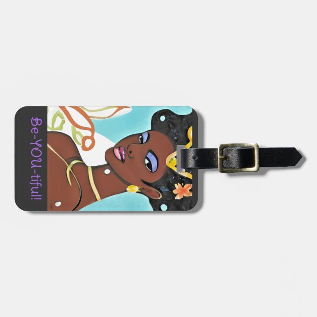 Para Maletas Hermosa etiqueta de equipaje (Frente Horizontal)