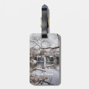 Para Maletas Invierno En La Etiqueta De Equipaje De Finley Dam