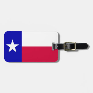 Para Maletas La bandera de Tejas personalizó la etiqueta del