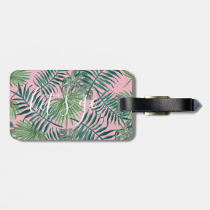 Para Maletas Leaf tropical bonito vamos a citar   etiqueta de e