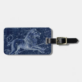 Para Maletas Leo Zodiac Rótulo Vintage Ilustracion Etiqueta de 