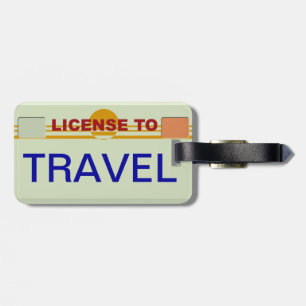Para Maletas Licencia de viajar etiqueta