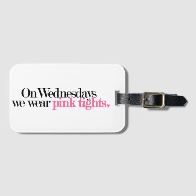 Para Maletas Los Miércoles, Usamos Una Etiqueta De Equipaje Est (Anverso horizontal)