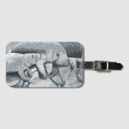 Para Maletas Madre del Manatee con la etiqueta del equipaje del